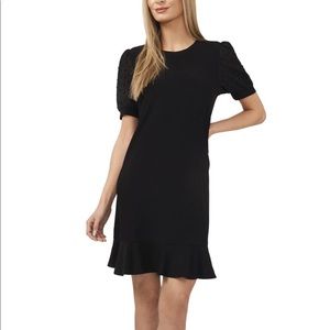 Cece Clip Dot Puff Sleeve Dress - new with tags - medium